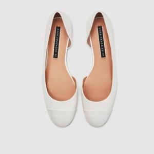 Asymmetric Flat Shoes/Cap toe Detail Size 36/6